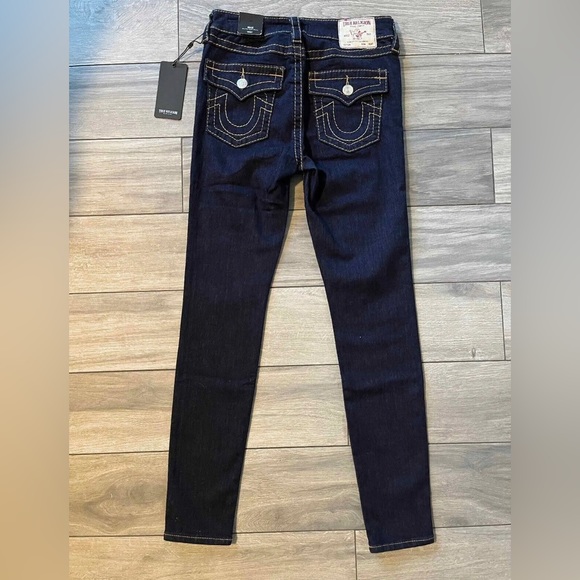 True Religion Halle Big T Flap 2S Body Rinse Jeans Size 24 BRAND NEW - Picture 4 of 4